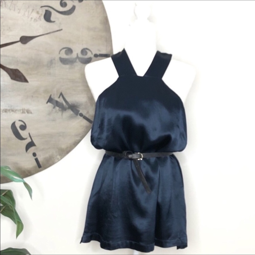 Banana Republic blue fully lined halter top. NWT. - Picture 2 of 7
